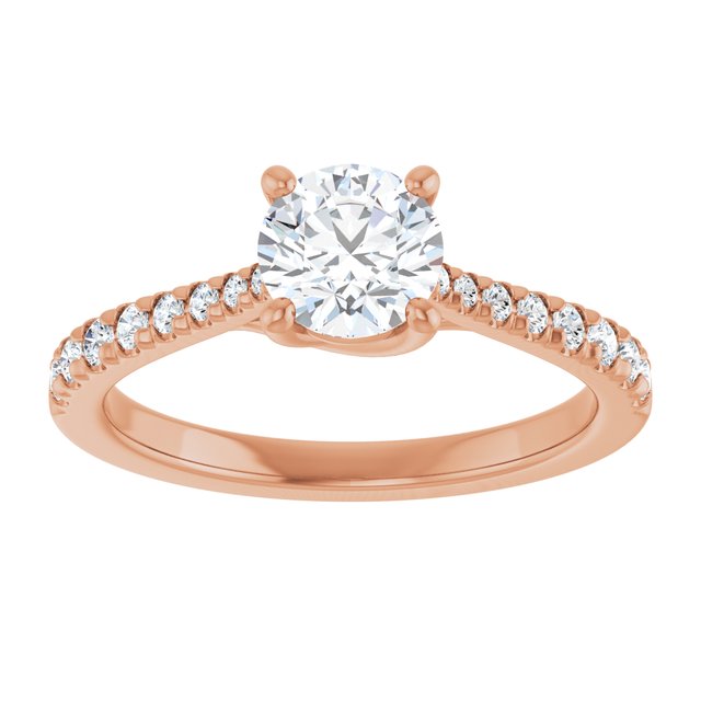 French-Set Engagement Ring