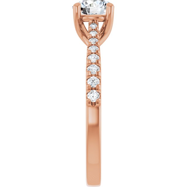 French-Set Engagement Ring