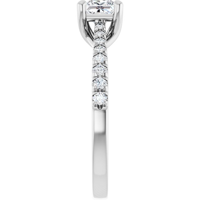 French-Set Engagement Ring