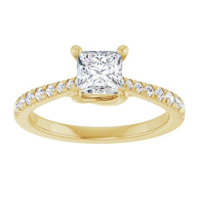 French-Set Engagement Ring