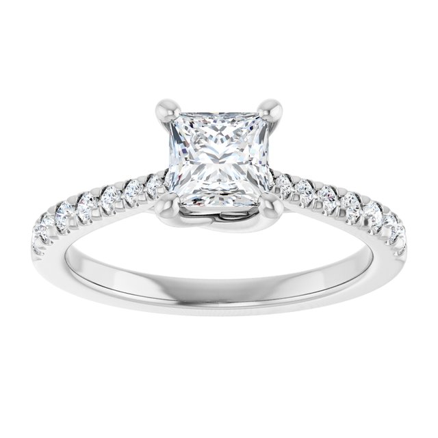 French-Set Engagement Ring