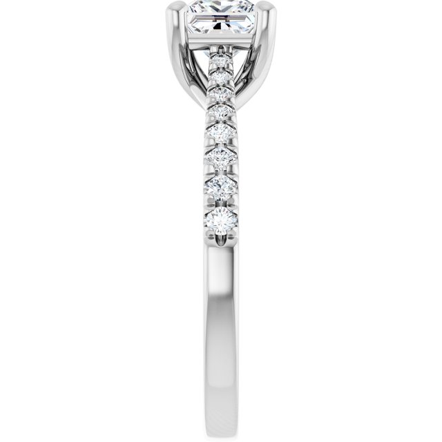 French-Set Engagement Ring