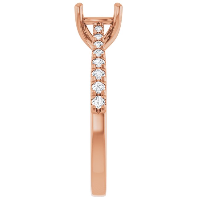 French-Set Engagement Ring