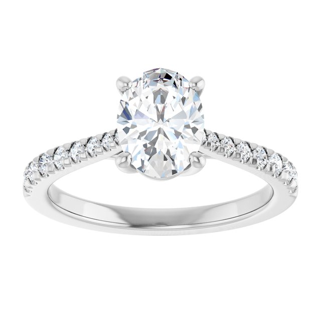 French-Set Engagement Ring