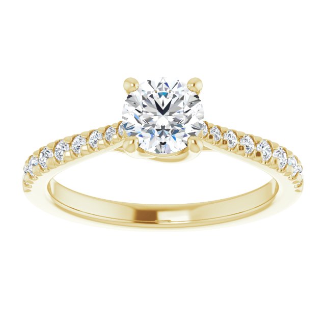 French-Set Engagement Ring