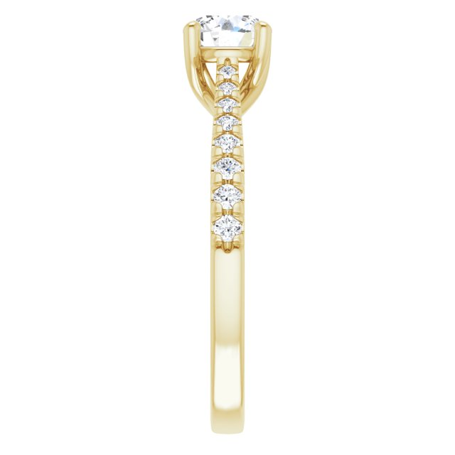 French-Set Engagement Ring