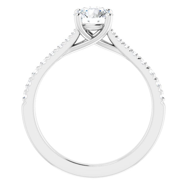 French-Set Engagement Ring