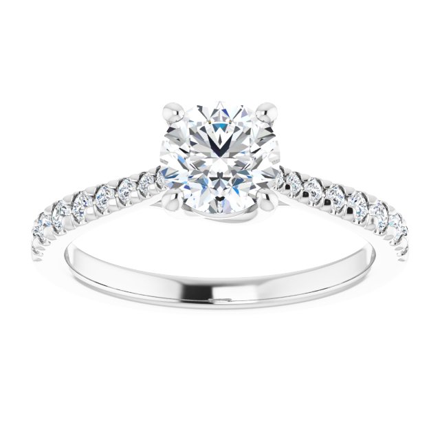 French-Set Engagement Ring