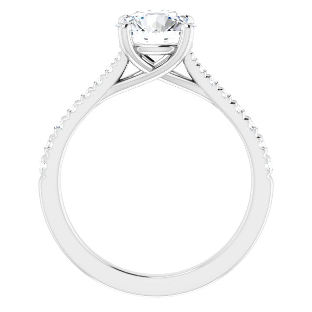 French-Set Engagement Ring