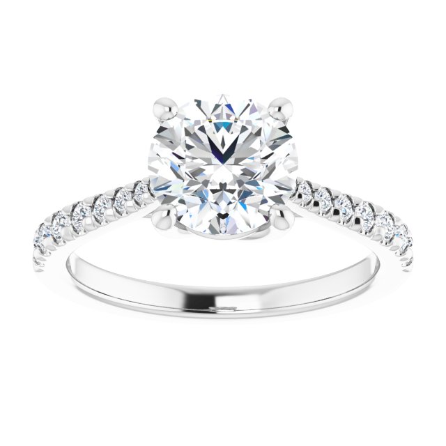 French-Set Engagement Ring