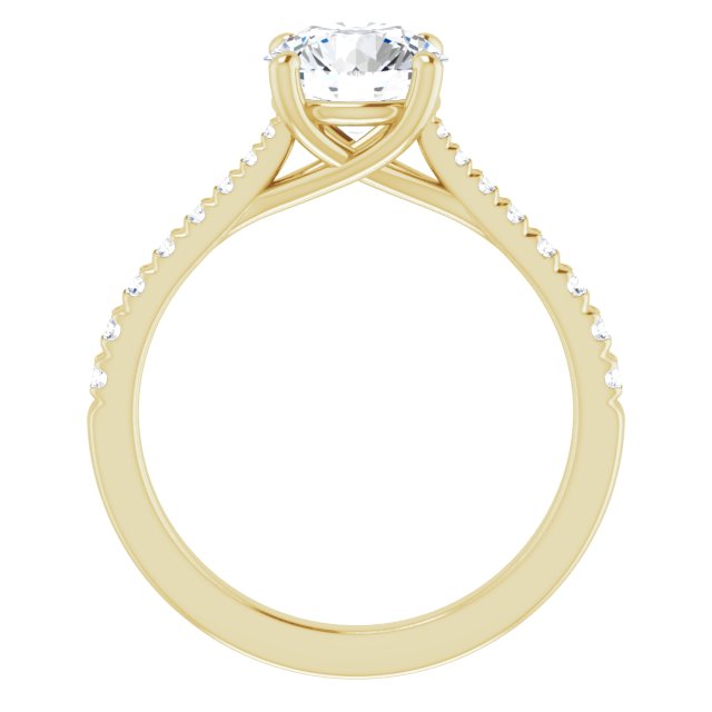 French-Set Engagement Ring
