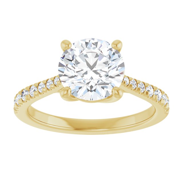 French-Set Engagement Ring