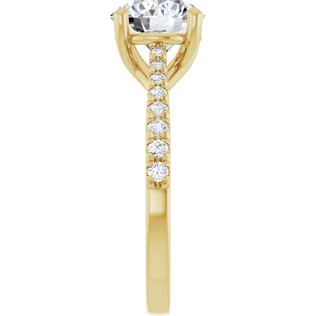 French-Set Engagement Ring