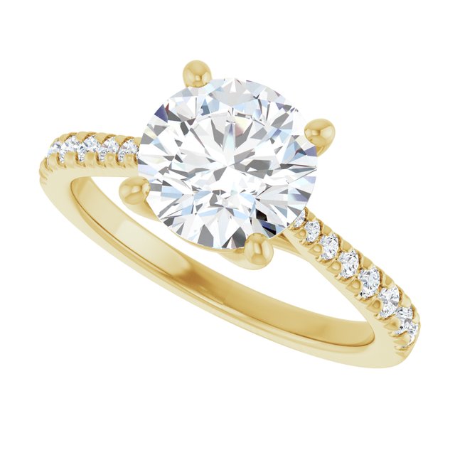 French-Set Engagement Ring