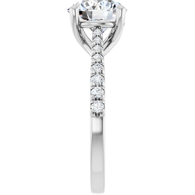 French-Set Engagement Ring