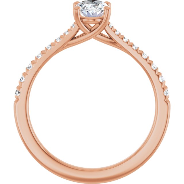 French-Set Engagement Ring
