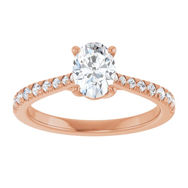 French-Set Engagement Ring