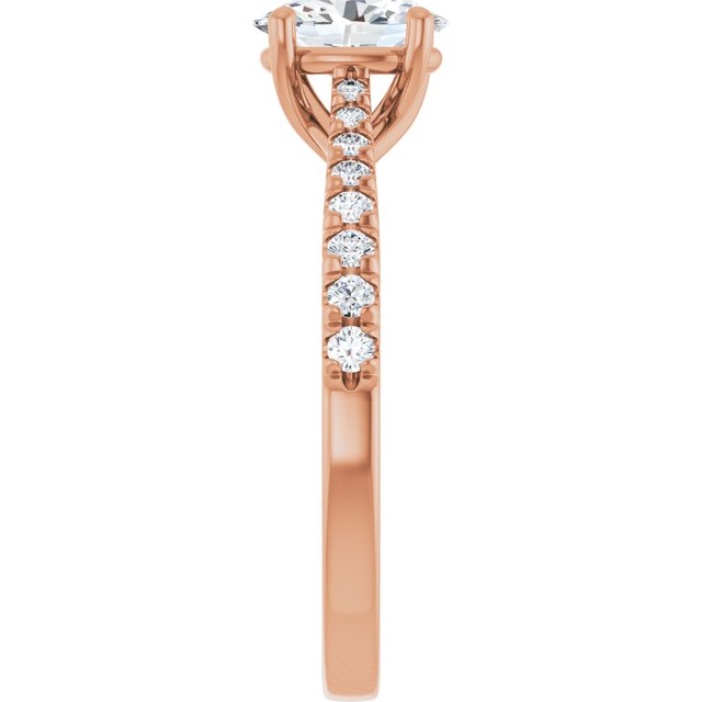 French-Set Engagement Ring