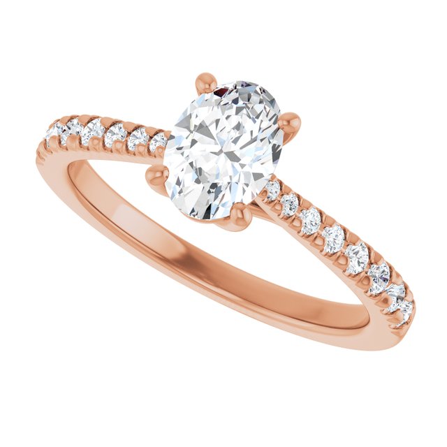 French-Set Engagement Ring