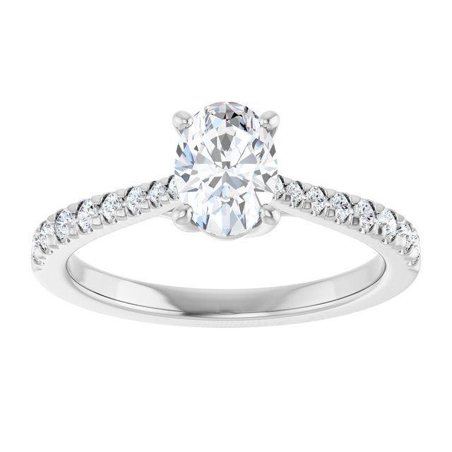 French-Set Engagement Ring