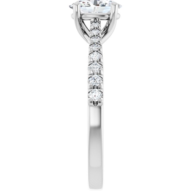 French-Set Engagement Ring