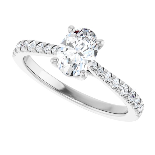 French-Set Engagement Ring