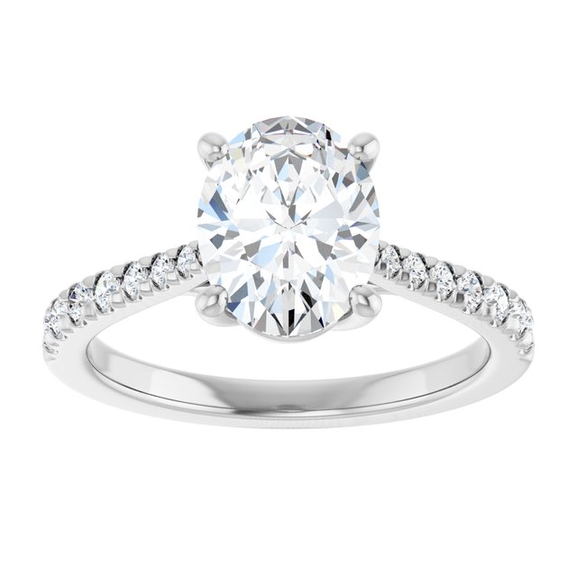 French-Set Engagement Ring