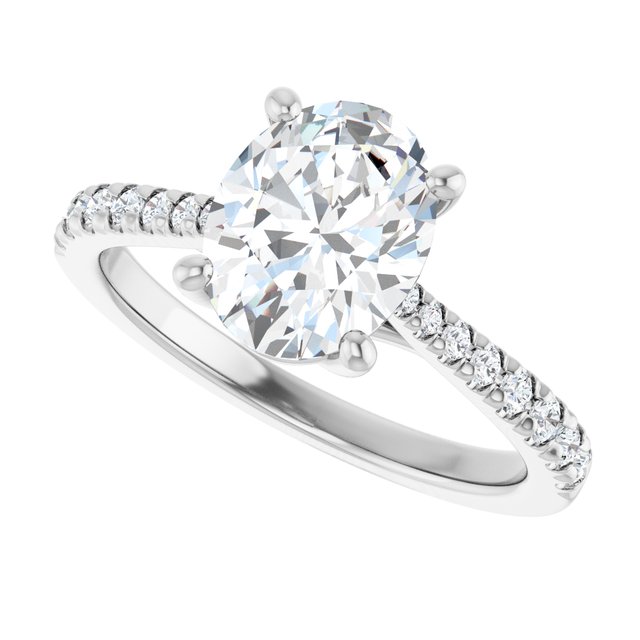 French-Set Engagement Ring