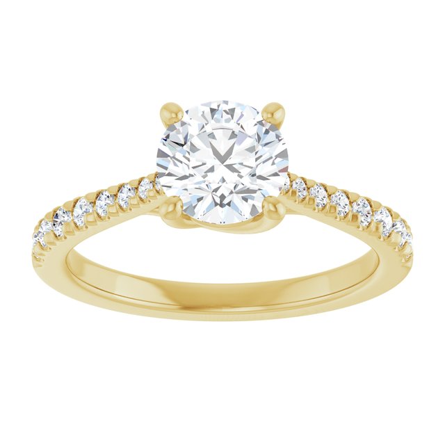 French-Set Engagement Ring