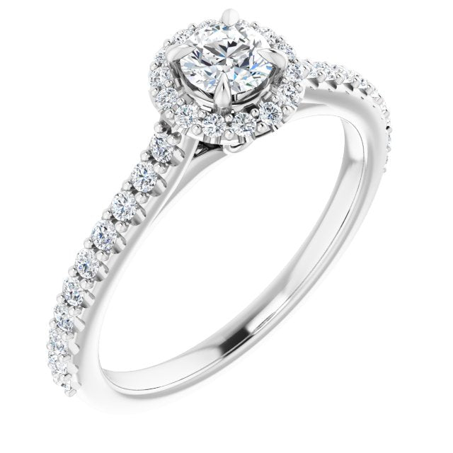 Halo-Style Engagement Ring