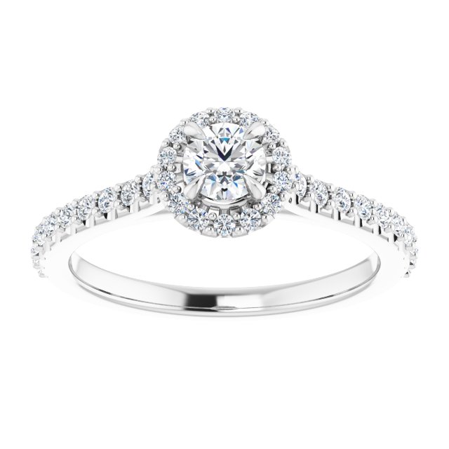 Halo-Style Engagement Ring