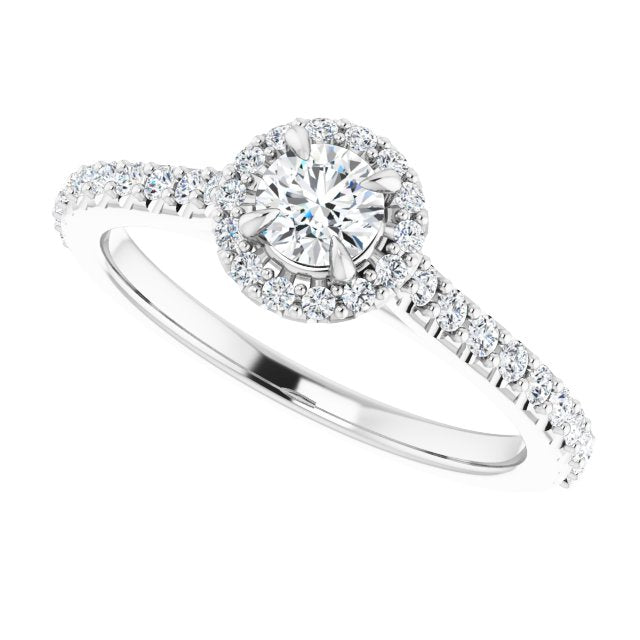 Halo-Style Engagement Ring