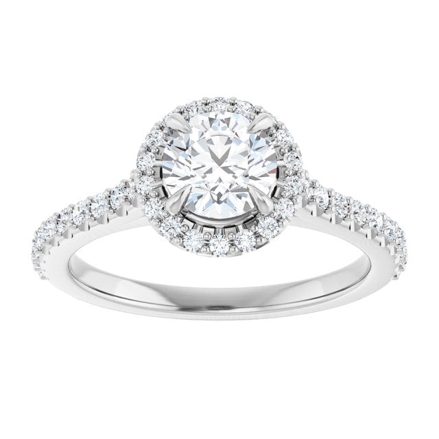 Halo-Style Engagement Ring