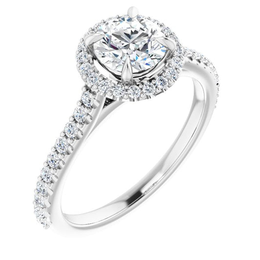 Halo-Style Engagement Ring