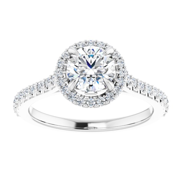 Halo-Style Engagement Ring