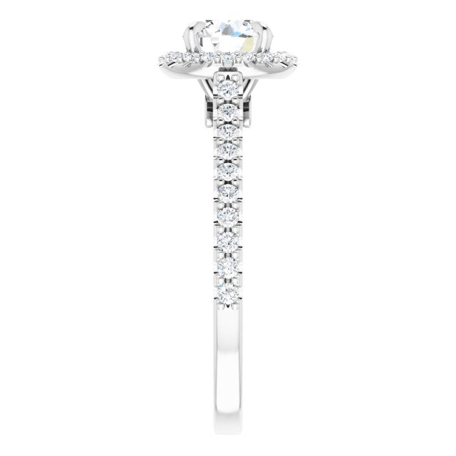 Halo-Style Engagement Ring