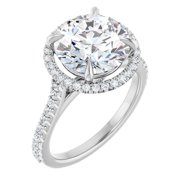 Halo-Style Engagement Ring