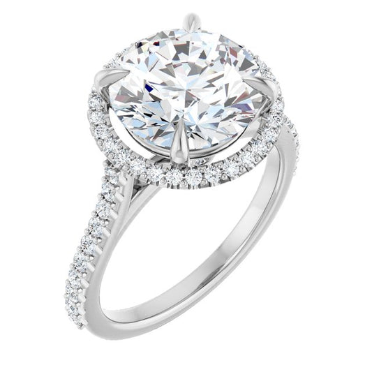 Halo-Style Engagement Ring