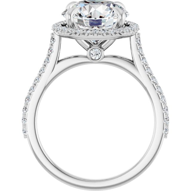 Halo-Style Engagement Ring