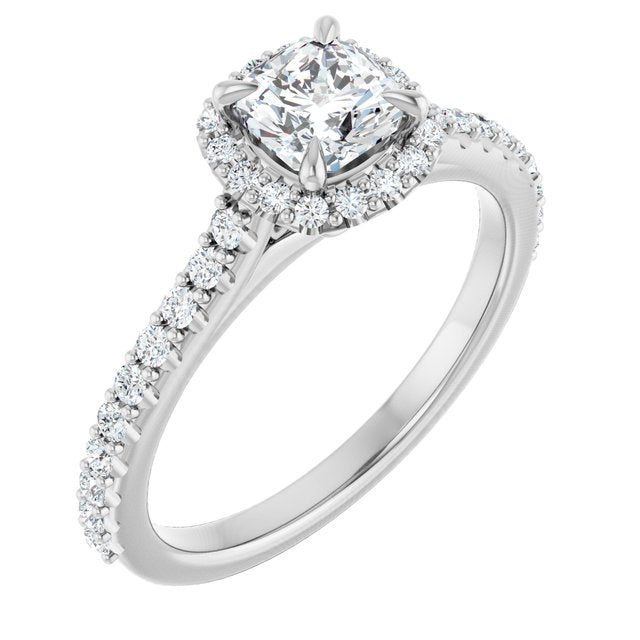 Halo-Style Engagement Ring