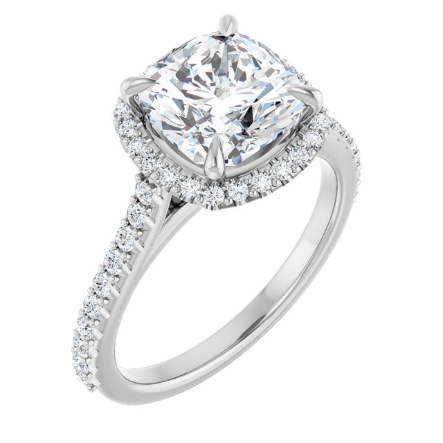 Halo-Style Engagement Ring