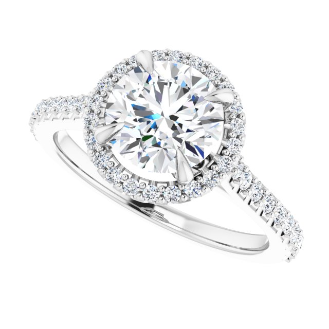 Halo-Style Engagement Ring
