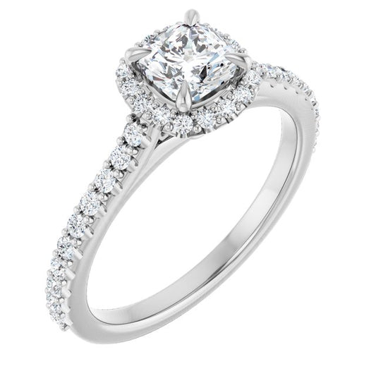 Halo-Style Engagement Ring