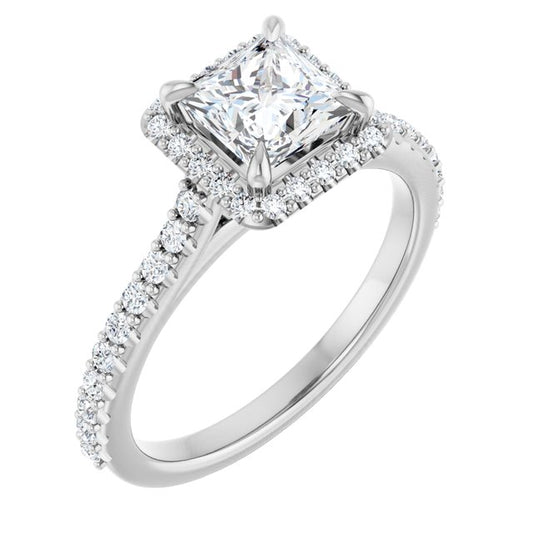 Halo-Style Engagement Ring
