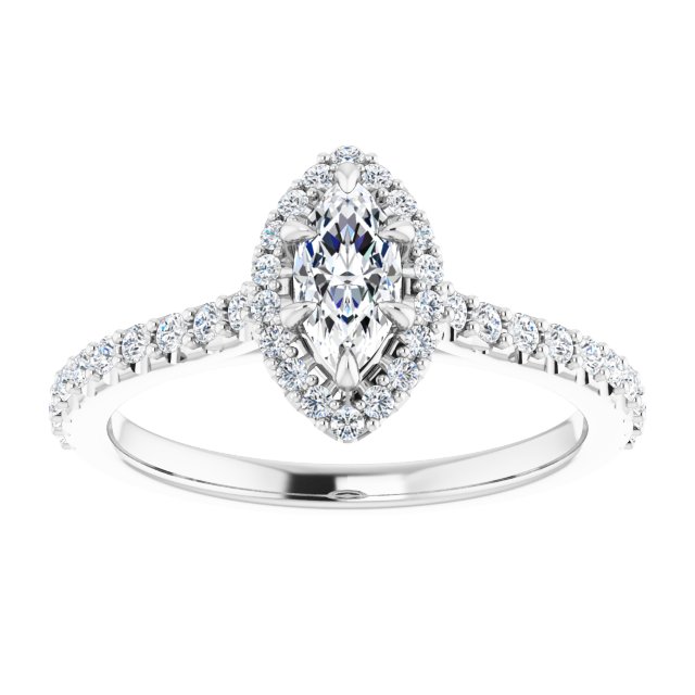 Halo-Style Engagement Ring