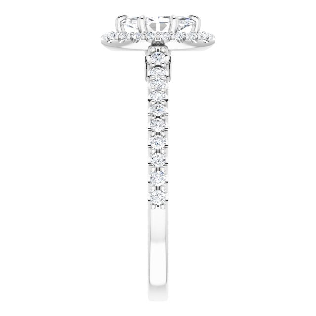 Halo-Style Engagement Ring