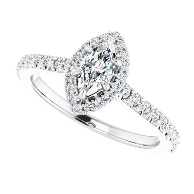 Halo-Style Engagement Ring