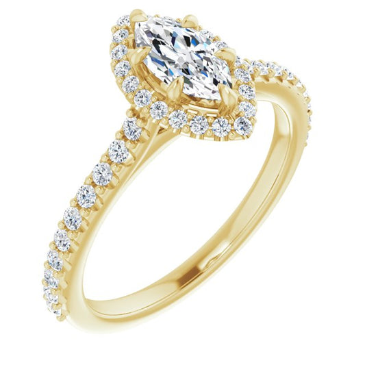 Halo-Style Engagement Ring