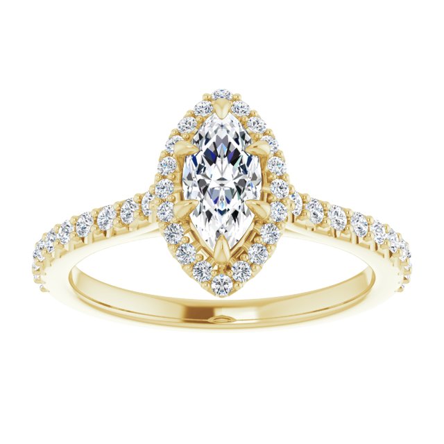 Halo-Style Engagement Ring