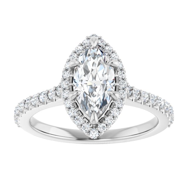 Halo-Style Engagement Ring